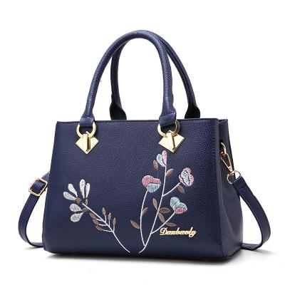 China Fashion wholesale cheap women handbag with flower pattern sale ladies tote bag fashion bag new 2022 hot for sale