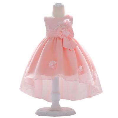 China Amazon Children's Birthday Dress Flower Girl Dress Sleeveless Hot Selling Girl's Dress Kids Clothes Girl's Dress for sale