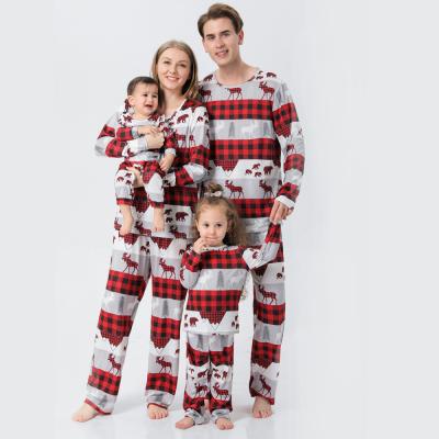 China 2021 New Breathable Christmas Pajamas Decoration PAJAMAS Pajamas Family Matching Custom Christmas Family Christmas Pajamas for sale