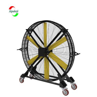 China Aipukeji 2m 250W Large Wheel HVLS Waterproof Electric Industrial Portable Stand Fan For Hotels Large Space for sale