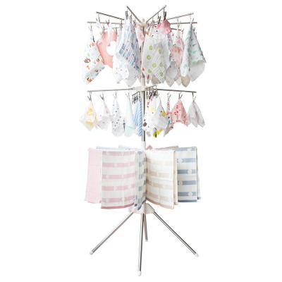 China Stainless Steel Collapsible Folding Drying Rack Stand Portable Viable Drying Rack For Laundry for sale