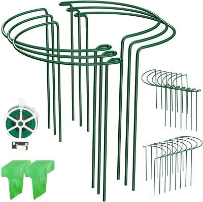 China Lightweight Metal Plant Support Rod Plant Stand Garden Frame Vine Flower Pot Stand Semicircular Metal (40.0+ Planter Liner for sale