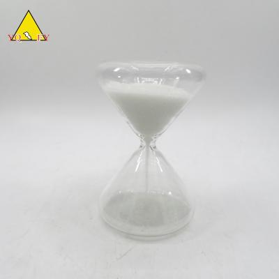 China Home Decoration Clear Glass Sand Timer With White Sand for sale