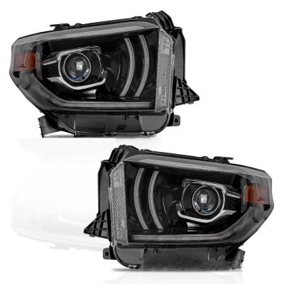 China PC China Led Full LED Head Lamp Projector Headlight Assembly Compatible For 2014 Toyota Tundra Pickup 2015 2016 2017 2018 for sale