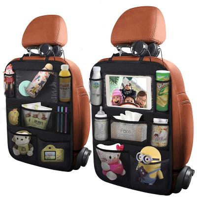 China widely applicable & Multifunctional Premium Waterproof Backseat Car Seat Storage Organizer Kids Car Net Pocket Organizer for sale