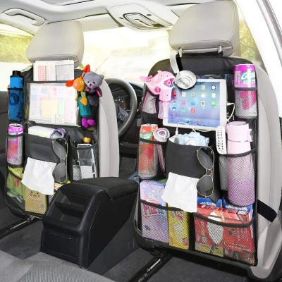 China widely applicable & High Quality Foldable Waterproof Baby Backseat Cup Holder New Design Backseat Storage Car Hanging Organizer for sale