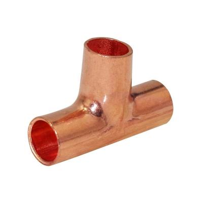 China Air Conditioning Part Brass Pipe Tee Fitting Copper connector Equal for sale