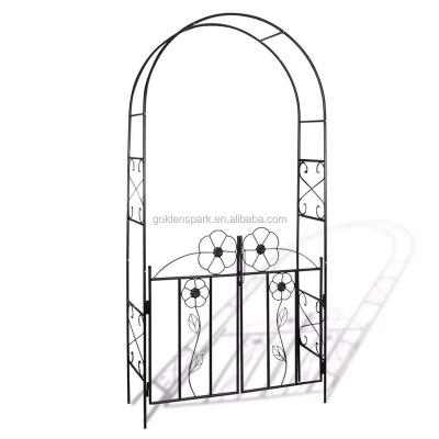 China Easily Assembled Metal Trellis of Rose Arch Door Climbing Garden Plants for sale