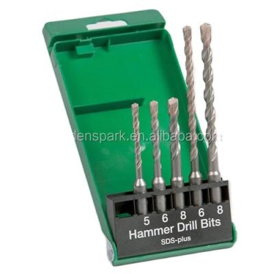 China 5pcs Aluminum SDS Plus Hammer Drill Bit Set Fits Bosch Machinery for sale