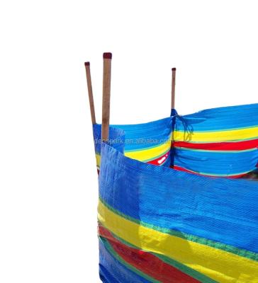 China Cargo Cover 6 Pole Wind Break With PE Fabric for sale