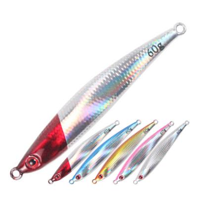 China Alloy Metal 60g 80g 100g Lead Casting Spoon Minnow Casting Along For Tuna Mackerel Treavally Kingfish Saltwater Casting Jigs for sale