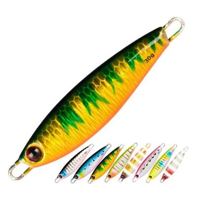 China 20g/30g Alloy Lead Metal Jig Fishing Lures Casting Long Glow Bait Artificial Fish Lure Metal Fishing Lure for sale