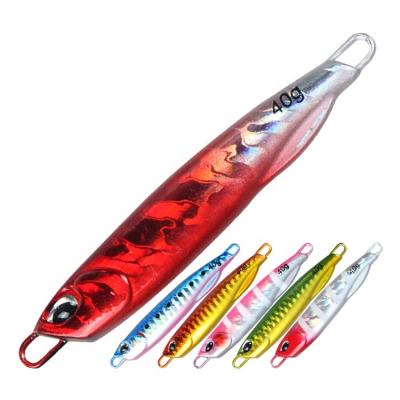 China Bright Japanese Style 30g 40g 60g Lead Alloy Fishing Lure Slow Bait Lure Long Casting Jigs for sale