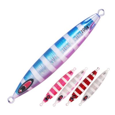 China Lead Alloy 80g To 250g Long Metal Jigs Lure Shore Casting Bait Rig Vertical Speed ​​Throw Fishing Lure OEM ODM for sale