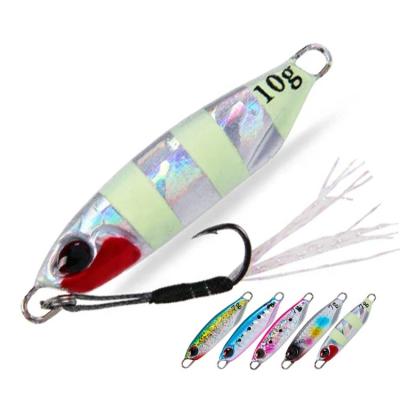 China 7g 10g Spoon Jig Casting Lead Alloy Metal New Bass Fishing Lure Artificial Bait Sea Bass Fishing Tackle Shore Bait for sale