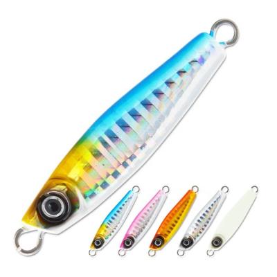 China Alloy 7g 40g 60g Saltwater Big Game Lead Vertical Metal Baits Artificial Tuna Bass Fishing Jig Lures for sale