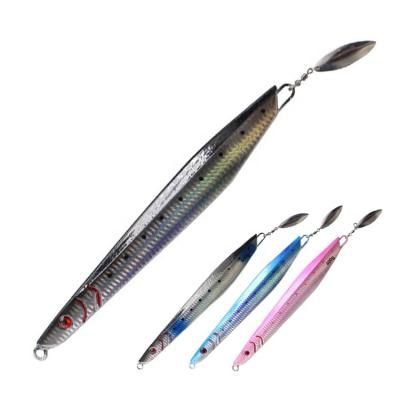 China Alloy 400g 450g 500g Lead Sink Fast Saltwater Fishing Glow Vertical Luminous Slow Throw Jig Lure Metal Trolling Building Lures for sale