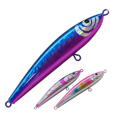 China Wholesale High Quality Wooden 92g Pencil Lure 190mm Saltwater Fishing Lures Realistic Tuna Bait From Topwater for sale