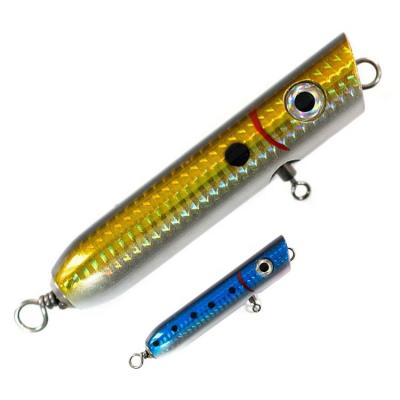 China Wood 3 Inch 5.5 Inch Big Lure Snap Wooden Material Handcrafted Wooden Material Trolling Saltwater Fishing Lure Wood Bait Fish Lure for sale