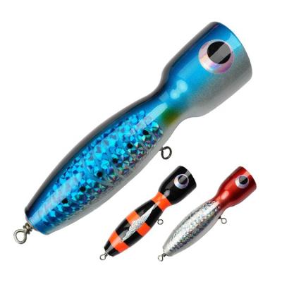 China Big Sea 120g Wooden Snap Lure 180mm Jumping Water Fishing Top Lures for sale