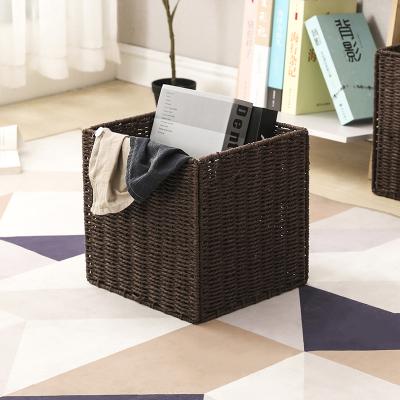 China Sustainable Customized Foldable Handmade Rattan Laundry Storage Seagrass Baskets for sale