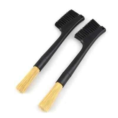 China Viable Double Hair Soft Coffee Machine Accessories Coffee Machine Cleaning Brush Head Coffee Cleaning Brush for sale