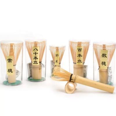 China Viable in Stock Export in Chasen Handmade Box 100 Japan Matcha Beater Matcha Accessories Wrapping Paper Packing Matcha Beaters for sale