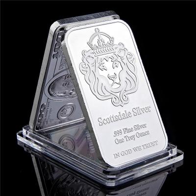 China Europe Silver Fine Silver One Troy Ounce 1 Bars Bullion In God Us Trust Coin for sale