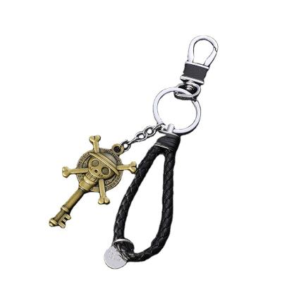 China Japanese Anime Piece Luffy Cable Metal School Bag Car Key Chain Ring Birthday Gift from Japan for sale