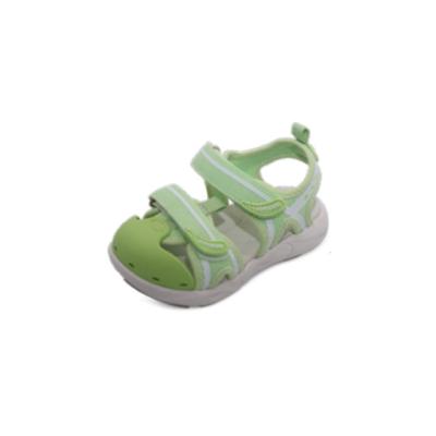 China 2022 Light Green Summer Kids Sweat-absorbent And Breathable Sandals Baby Non-slip Sports Style Casual Shoes for sale