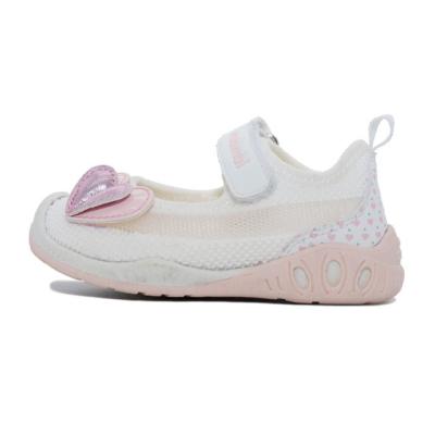 China 1-3 Years Old Babies Soft Bottom Non-slip Bean Shoes White Mary Jane Princess Elegant Shoes Soy Fabric for sale