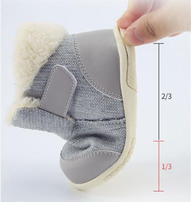 China OEM/ODM Kids Winter Breathable Pink Soft Warm Insoles Boot Foe Babies Outdoor Shoes Snow Comfy Flat Toddler Functional Booties for sale