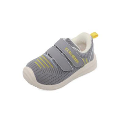 China Gray Toddler Shoes Toddler Winter Thermal Children's Casual Shoes Warm Soft Non-slip Soft Bottom Shoes for sale