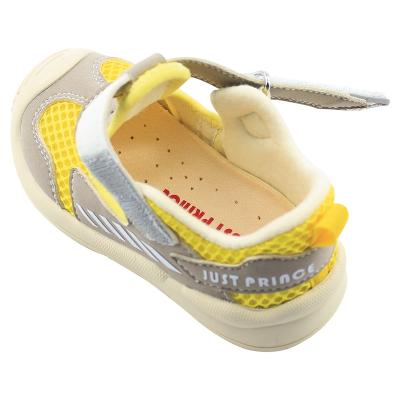 China Infant Football Toddler Babies Summer Breathable Gray Flat Sandals Infant Flats For Kids Baby Beach Shoes for sale