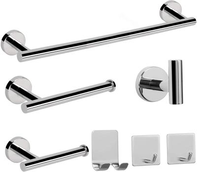 China Sustainable Widely Used Wall Mounted Black Towel Rack Towel Rack Bathroom Set Accessory for sale