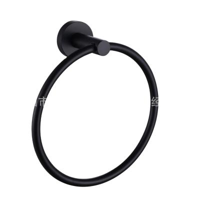 China Viable Professional Manufacture Stainless Steel Circle Cheap Black Towel Rack for sale