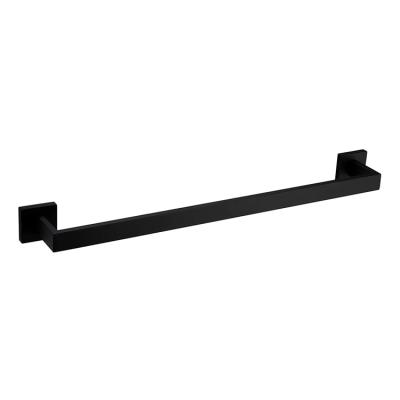 China Viable Widely Used Portable Bathroom Accessories Hotel Towel Rack Black Towel Rack Set for sale