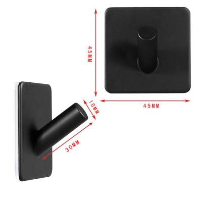 China Minimalist Economic Custom Design Bathroom Frame Wall Mount Robe Hanging Robe Hook Clearly for sale