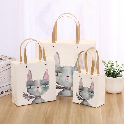 China Hot Selling Specialty Wholesale Ins Style Gift Paper Bag: Mini Kitty Paper Handbag Gift Bag Birthday Gift Bag for sale