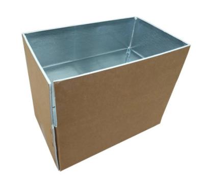 China Recyclable Custom Printed Cool Food Packing Crate Cardboard Aluminum Foil Foam Folding Foam Box Insulated Heat Insulated Box / For Food for sale