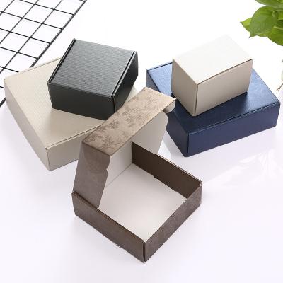 China Recycled Pearl Embossed Color Materials Airplane Mask Box Square Gift Cosmetic Food Small Outer Packaging Customized Paper Box for sale