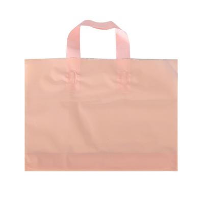 China Shopping Boys and Girls Clothing Store Bags PE Plastic Clothing Tote Bags High Pressure Pure Color Plastic Tote Bags for sale