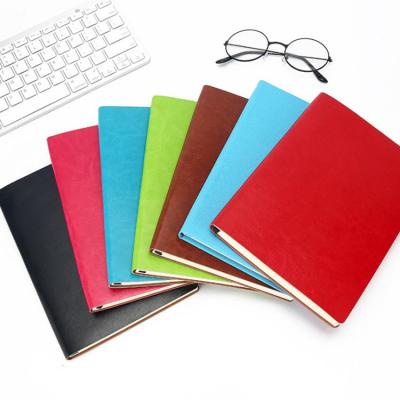 China Gift factory wholesale leather notebook a5 screen copy student diary hand log leather custom notebook for sale