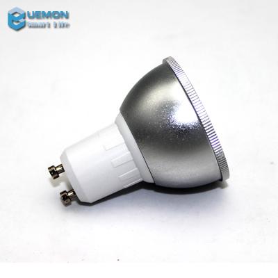 China 5W Dimmable Tuya Smart LED RGB Hotel Spotlight + Voice Contorlled WIFI GU10 COOL White Smart LED Bulb for sale