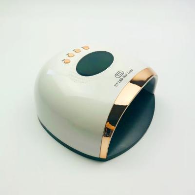 China Beauty Gold Smart UV Light Gel Nail Polish Lamps Professional Led Metal LED Gel Dryer Fast Curing Smart OEM Prices For Drying Curing Nails for sale