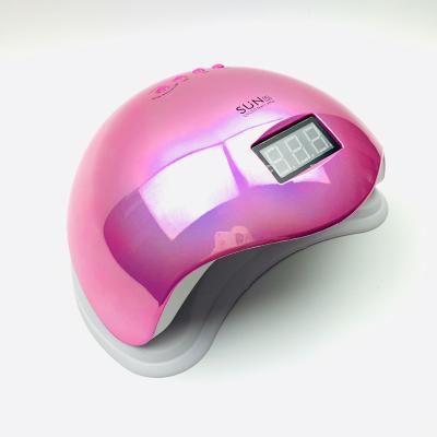 China Sunuv Holographic UV Gel Nail Polish Dryer Machine 5 Led UV 48 Watt Nail Polish Dryer Machine Acrylic Holographic Lamp for sale