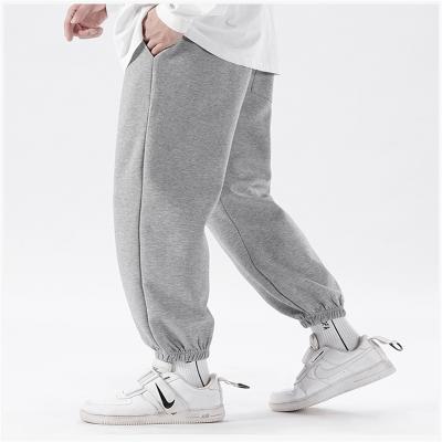 China Anti-Wrinkle Youth Men's Sports Pants Elastic Cuffs Casual Wholesale Sweatpants for sale