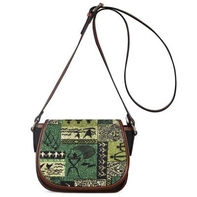 China Day Cross - Hot Selling Style Polynesian Traditional Tribal Print Body Bag PU Leather Bag Ladies Messenger Bag Fashion Crossbody Messenger Bag for sale