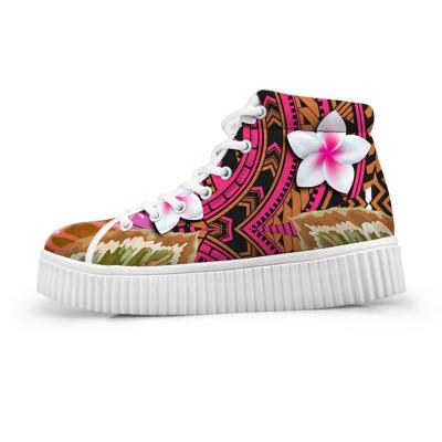 China High Quality Samoan Tribal Printing Chunky Sneakers Platform Shoes Fashion Trend Pattern Customization for sale