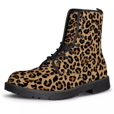 China Round Support Customized Print On Demand Polynesian Boots Mens Cowboy Leopard Style Boots Printed Winter Boots for sale